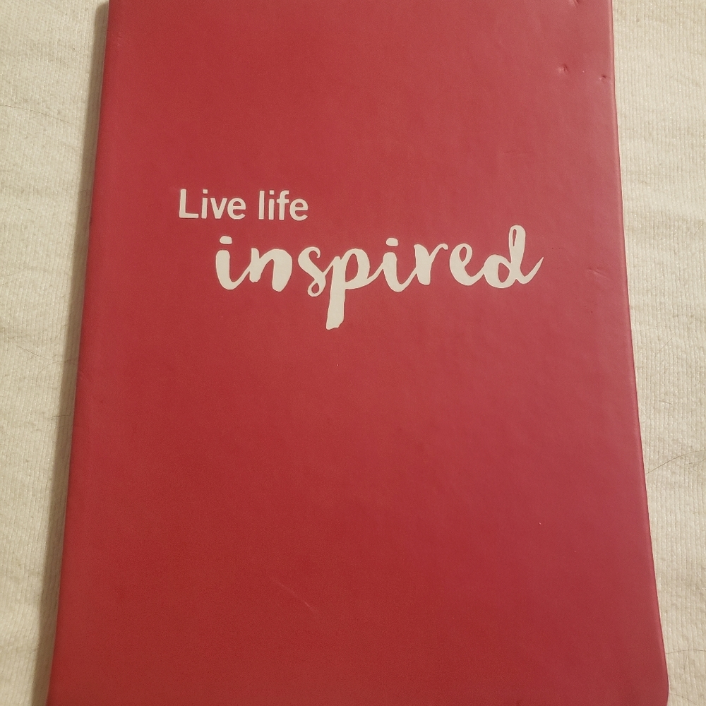 Live Life Inspired Notebook, New